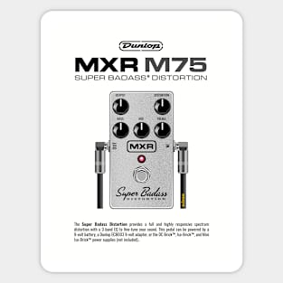 MXR M75 Super Badass Distortion [light] Sticker